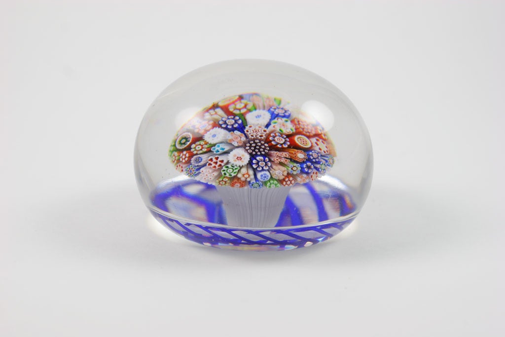 French Antique Baccarat Close-Packed Mushroom Paperweight For Sale